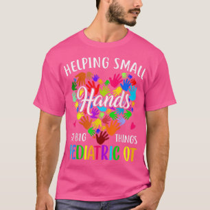Camiseta Cuta ayuda a las manos pequeñas a la ocupación ped