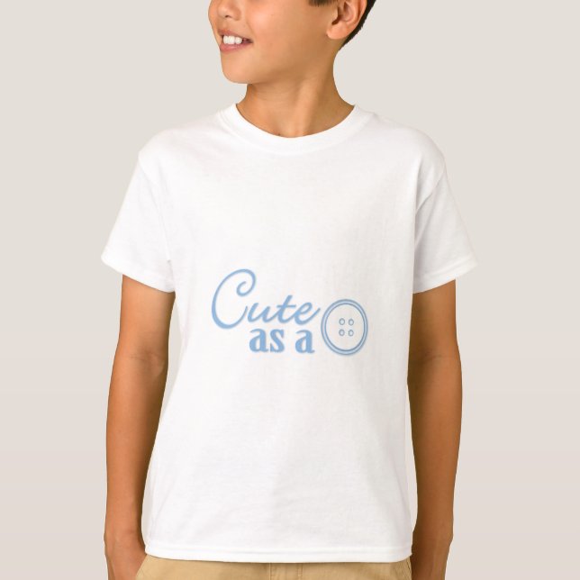 Camiseta Cuta como botón (Anverso)