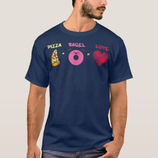 Camiseta Cuta divertida Pizza Bagel Lover 14332977