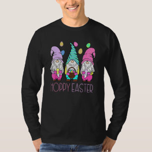 Camiseta Cuta Gnome Hoppy Easter Day Bundy Primavera Easter