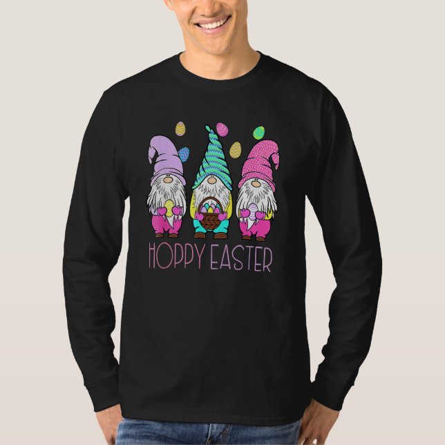 Camiseta Cuta Gnome Hoppy Easter Day Bundy Primavera Easter (Anverso)