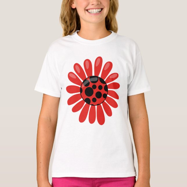 Camiseta Cuta Happy Easter lady insecto de diseño unicornio (Anverso)