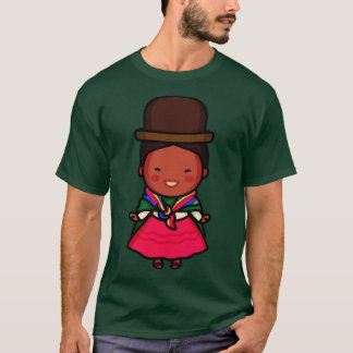 Camiseta Cuta mujer boliviana tradicional