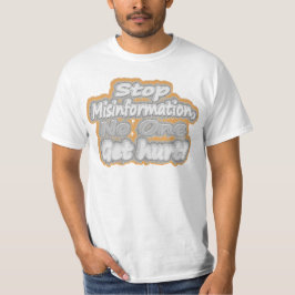 Camiseta Cuta Obra De Arte Sobre "Detener La Desinformación