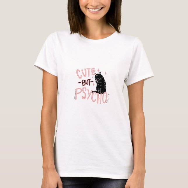 Camiseta Cuta Pero Psicosa (Anverso)