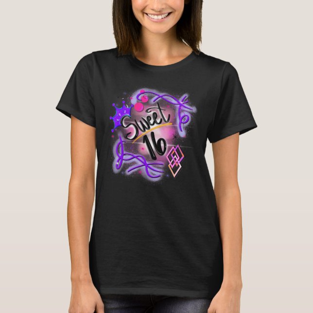 Camiseta Cute16th Birthday Aircel Graffiti Retro (Anverso)