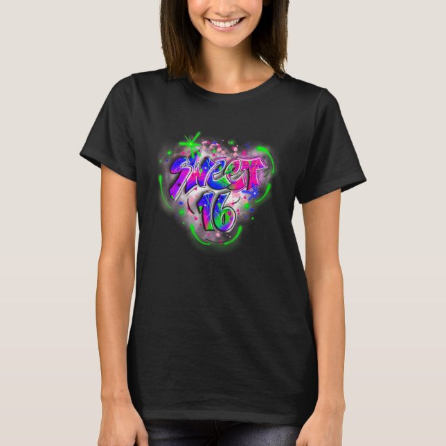 Camiseta Cute16th Birthday Aircel Graffiti Retro 1 (Anverso)