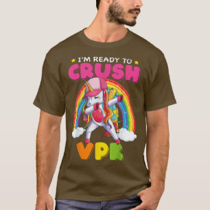Camiseta Cute 1º Día Vpk Guay Dabbing Unicorn Primer Día De