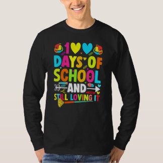Camiseta Cute 100 Days Of School And Still Loving It Hearts