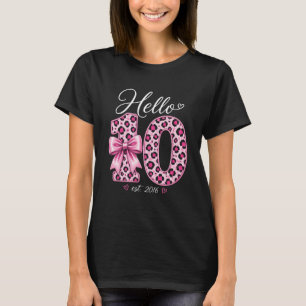 Camiseta Cute 10th Cumpleaños Niña Hello 10 est 20