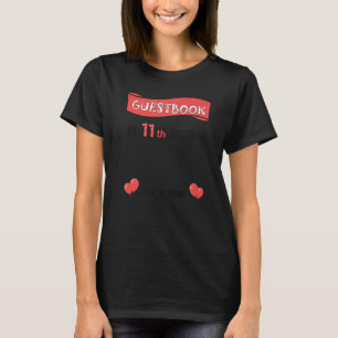 Camiseta Cute 11.º Fiesta de libros de cumpleaños 11 años