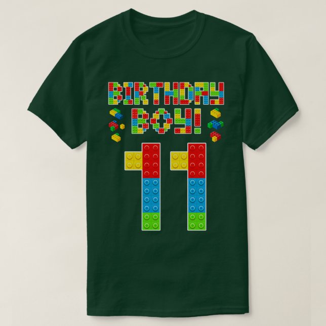 Camiseta Cute 11 cumpleaños niño de 11 años de edad de cons (Diseño del anverso)