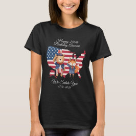 Camiseta Cute 250th Birthday America T-Shirt