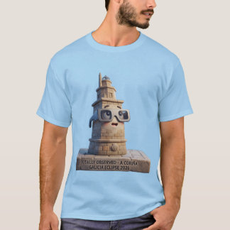 Camiseta Cute 3D Tower of Hercules A Coruña Galicia Eclipse