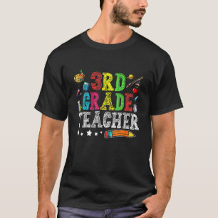 Camiseta Cute 3rd Grade Teacher Back To School First Day Of