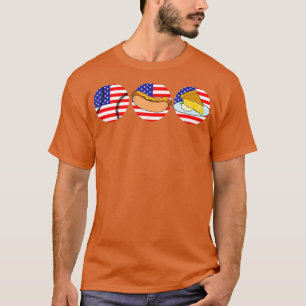 Camiseta Cute 4 de Julio Familia de Pie de Apple para Perro