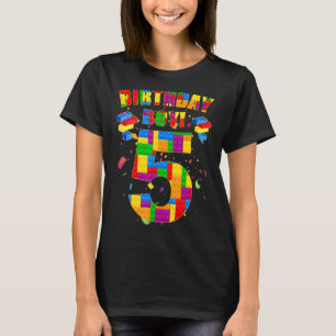 Camiseta Cute 5º cumpleaños 5 años de edad Construcción de