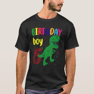 Camiseta Cute 6 cumpleaños 6 años de edad niños de construc