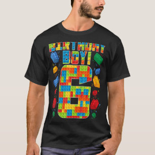 Camiseta Cute 6 cumpleaños 6 años de edad niños de construc