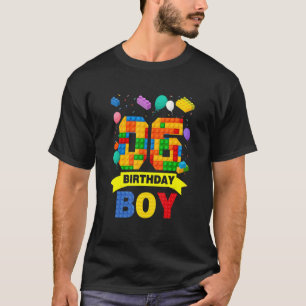 Camiseta Cute 6 cumpleaños 6 años de edad niños de construc