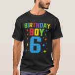 Camiseta Cute 6Th Birthday Gift 6 Years Old Block Building<br><div class="desc">6th Birthday Master Builder 6 six Years Old Block Building Boys Gifts Tee. This Birthday Boy 6 Brick Builder Funny Blocks Master Builder T-Shirt Is Great Choice for Birthday master builder theme birthday party for Boys Kids who is turning 6 this years. Master Builder blocks shirt boys 6 years old...</div>