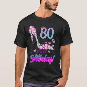 Camiseta Cute 80 años es mi fiesta de cumpleaños número 80