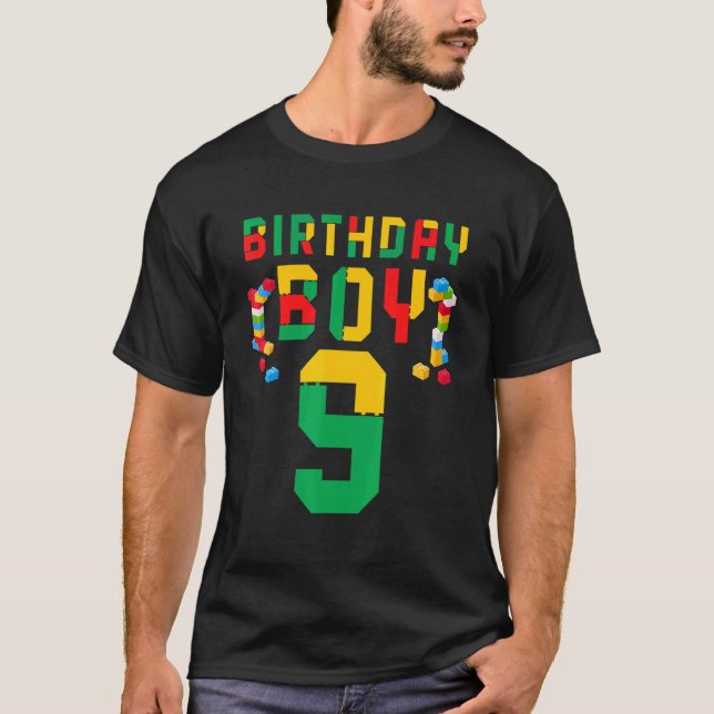 Camiseta Cute 9º cumpleaños Tees Edificio de 9 años de anti (Anverso)