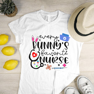 Camiseta Cute a la enfermera favorita de cada conejito - re