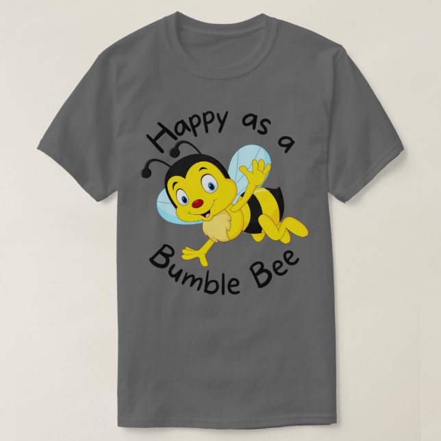 Camiseta Cute Abe Happy Bumble Bee 1 (Diseño del anverso)