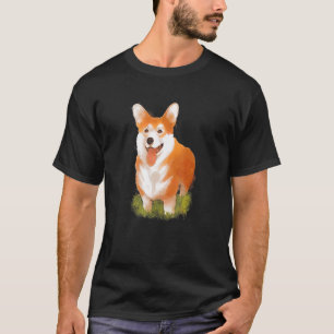 Camiseta Cute acuarela Corgi Perro Hombres Mujeres Niños Ch