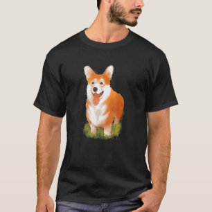 Camiseta Cute acuarela Corgi Perro Hombres Mujeres Niños Ch