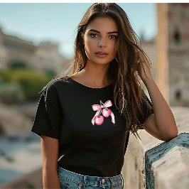 Camiseta Cute acuarela morera rosa Día de la Madre