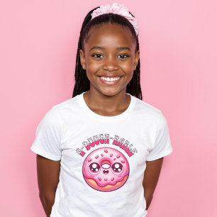 Camiseta Cute Adorable Donut Rosado Rociar A-Dough Rable