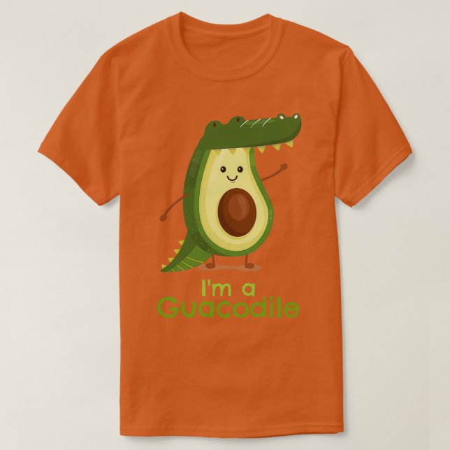 Camiseta Cute Aguacamole Guacodile (Diseño del anverso)