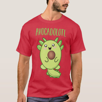 Camiseta Cute Aguacate Axolotl Kawaii