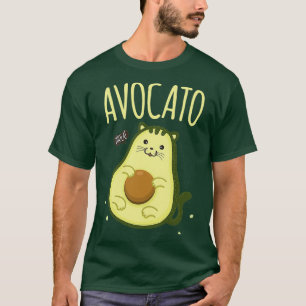 Camiseta Cute Aguacate Cat Kawaii