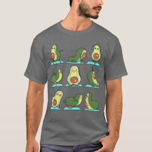 Camiseta Cute aguacate haciendo Yoga Funny Mujeres Yoga Lov