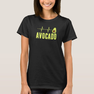 Camiseta Cute Aguacate Latido Vegano Para Hombres Mujeres G