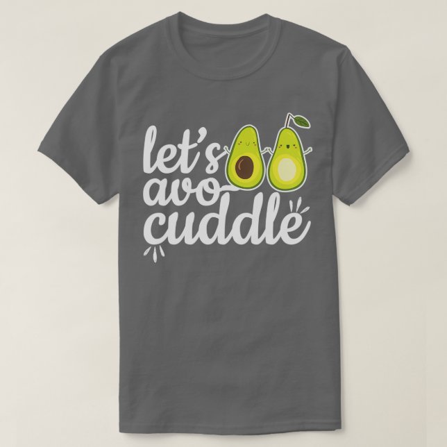 Camiseta Cute Aguacate Pareja Pareja Pareja Alimentos Salud (Diseño del anverso)
