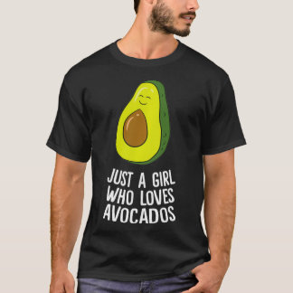 Camiseta Cute Aguacate Sólo Un Chica Que Ama El Aguacate