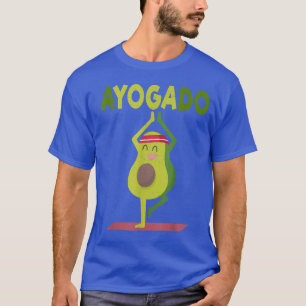 Camiseta Cute Aguacate Yoga Ayogado Saludable Comer Yogi