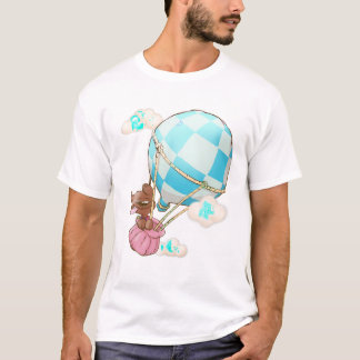 Camiseta Cute aire caliente globo de perro amante de las mu