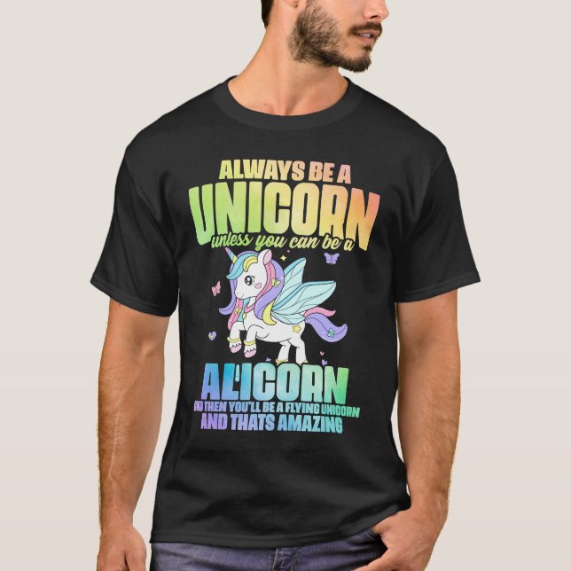 Camiseta Cute Alicorn Magia Unicornio Fantasía Cre Legendar (Anverso)