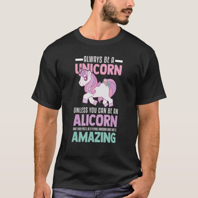 Camiseta Cute Alicorn Magia Unicornio Fantasía Cre Legendar (Anverso)