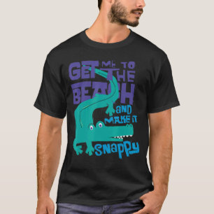 Camiseta Cute Alligator Dice Que Me Lleves A La Playa