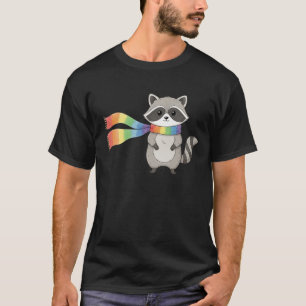 Camiseta Cute Ally Mapache   El Amor Es Amor Orgullo Inclus