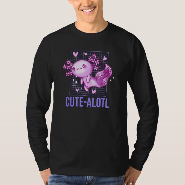 Camiseta Cute Alotl  Axolotl Humor Salamander Amphibians (Anverso)
