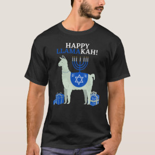 Camiseta Cute Alpaca Llamakah Happy Hanukkah Jewish Llama