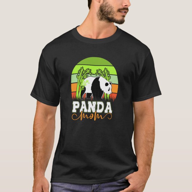 Camiseta Cute amazing panda mom quote for animal enthusiast (Anverso)