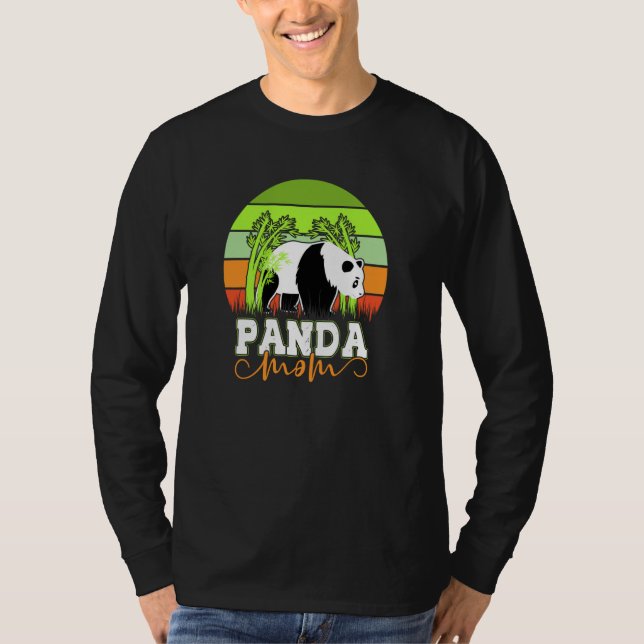 Camiseta Cute amazing panda mom quote for animal enthusiast (Anverso)